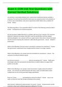 Exam 3 -CON 216 Test Questions with Correct Verified Solutions&period;