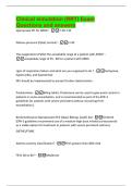 Clinical simulation &lpar;RRT&rpar; Exam  Questions and answers 