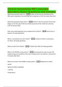 Clinical simulations RRT &lpar;neonatal  disorders&rpar; Exam Questions and answers 