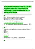 Texas Mold Assessor Licensing Exam &ndash; Practice  Questions And Correct Answers &lpar;Verified  Answers&rpar; Plus Rationales 2025&sol;2026 Q&A &vert;  Instant Download Pdf 