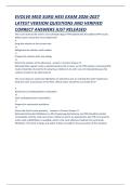 EVOLVE MED SURG HESI EXAM 2026-2027 LATEST VERSION QUESTIONS AND VERIFIED CORRECT ANSWERS JUST RELEASED &period;pdf