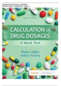 Test Bank for Calculation of Drug Dosages&comma; 12th Edition &ndash; Sheila J&period; Ogden & Linda Fluharty