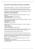 NUR 305 ANTEPARTUM QUESTIONS & ANSWERS