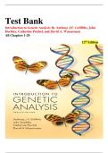 Introduction to Genetic Analysis 12th Edition Test Bank &lpar;Chapters 1&ndash;20&comma; Griffiths et al&period;&rpar; &ndash; Verified Answers