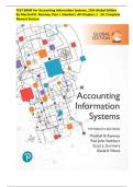 TEST BANK For Accounting Information Systems&comma; 15th Global Edition By Marshall B&period; Romney&comma; Paul J&period; Steinbart&comma; All Chapters 1 - 24&comma; Complete Newest Version&comma;Graded A&plus;