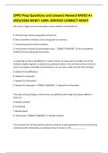 CPPO Prep Questions and answers Newest RATED A&plus; 2025&sol;2026 NEW&excl;&excl; 100&percnt; VERIFIED CORRECT NEW&excl;&excl;