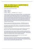 CEM 141 MSU Exam 2 QUESTIONS & ANSWERS&lpar;RATED A&plus;&rpar;
