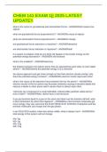 CHEM 141 EXAM 1&vert;&vert; 2025 LATEST UPDATE&excl;&excl;