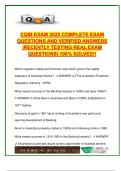 CQIB Exam 2025 &ndash; 200&plus; Verified Questions & Answers &vert; Australian Banking&comma; Risk&comma; Insurance&comma; Financial Markets&comma; Ethics