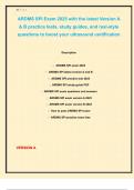 ARDMS SPI Exam 2025 with the latest Version A & B practice tests&comma; study guides&comma; and real-style questions to boost your ultrasound certification   Description  &bull;  ARDMS SPI exam 2025 &bull;  ARDMS SPI latest version A and B &bull;  ARDMS SPI practice test 2025 &bull;  AR