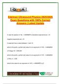 Edelman Ultrasound Physics 2025&sol;2026 &ndash; 200&plus; Verified Q&A &vert; SPI Exam Review&comma; Doppler&comma; Artifacts&comma; Transducers&comma; Bioeffects