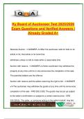 Kentucky Auctioneer Exam 2025&sol;2026 &ndash; 250&plus; Verified Questions & Answers &vert; Real Estate&comma; Contracts&comma; Liens&comma; Auction Law