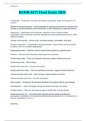 BCHM 4611 Final Exam 2025 