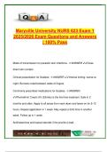 NURS 623 Exam 1 &vert; 2025&sol;2026 Verified Q&A &vert; Dermatology&comma; Hematology&comma; Infectious Disease &vert; Maryville University