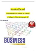 Solution Manual for Foundations of Business 7th Edition by William M&period; Pride
