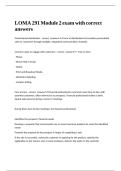 LOMA 291 Module 2 exam with correct answers