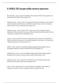 LOMA 335 exam with correct answers 