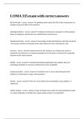LOMA 335 exam with correct answers