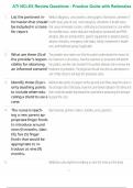 ATI NCLEX Review Questions - Practice Guide with Rationales