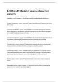 LOMA 335 Module 1 exam with correct answers