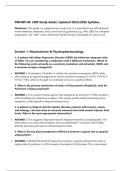 PMHNP-BC LMR Study Guide&colon; Updated 2025&sol;2026 Syllabus