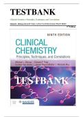 Test Bank for Clinical Chemistry Principles&comma; Techniques&comma; and Correlations 9th Edition by Michael L&period; Bishop&vert; 9781284238860&vert; All Chapters 1-31&vert; LATEST