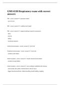 GMS 6530 Respiratory exam with correct answers