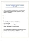 Endeavor Air Training Week 2 Questions and Answers 100&percnt; Correct&period;