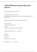 GMS 6530 Review Exam 2 with correct answers 