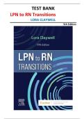 Test Bank &ndash; LPN to RN Transitions &vert; Lora Claywell &vert; 5th Edition