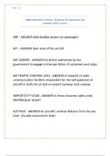 Flight Attendant Training - Endeavor Air Questions and Answers 100&percnt; Correct&period;