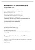 Review Exam 1 GMS 6540 exam with correct answers