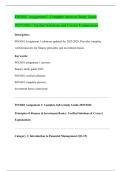 FIN2601 Assignment 1 Complete Answers Study Guide 2025&sol;2026 &vert;&vert; Verified Solutions and Correct Explanations