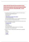 Virginia &lpar;VA&rpar; ESC Electronic&sol;Communication Service  Practice Exam Questions And Correct Answers &lpar;Verified  Answers&rpar; Plus Rationales 2025&sol;2026 Q&A &vert; Instant  Download Pdf 