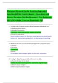 Maryland General Dental Assisting Expanded  Function &lpar;MDG&rpar; Practice Exam &ndash; Questions And  Correct Answers &lpar;Verified Answers&rpar; Plus Rationales  2025&sol;2026 Q&A &vert; Instant Download Pdf 