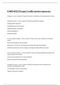 GMS 6552 Exam 2 with correct answers 