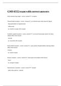 GMS 6552 exam with correct answers 