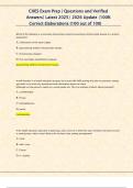CHES Exam Prep 2025&ndash;2026 &vert; Verified Questions & Answers &vert; Latest Update