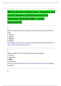 BCE1A Concrete Practice Exam &ndash;Questions And  Correct Answers &lpar;Verified Answers&rpar; Plus  Rationales 2025&sol;2026 Q&A &vert; Instant  Download Pdf 