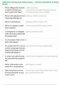 California Chiropractic Ethics Exam &ndash; Practice Questions & Study Guide