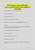 MNB Chapter 7 Exam UPDATED  ACTUAL QUESTIONS AND CORRECT  ANSWERS