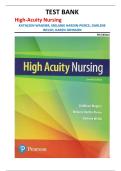 Test Bank &ndash; High-Acuity Nursing &vert; Wagner&comma; Hardin-Pierce&comma; Welsh&comma; Johnson &vert; 7th Edition