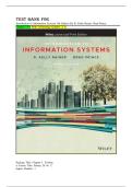 TEST BANK FOR Introduction to Information Systems 9th Edition by R&period; Kelly Rainer &comma; Brad Prince ISBN&colon;978-1119761464 ALL CHAPTERS COVERED YOUR ULTIMATE GUIDE 100&percnt; VERIFIED A&plus; GRADE ASSURED&excl;&excl;&excl;&excl;&excl; NEW LATEST UPDATE&excl;&excl;&excl;&excl;&excl;&excl;
