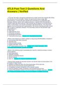 ATLS Post Test 2 Questions And Answers &vert; Verified