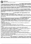 CHW Exam 2025&colon; Verified Questions & Answers for Guaranteed Success