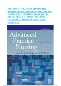 Complete test bank guide ADVANCED PRACTICE NURSING&colon; ESSENTIAL KNOWLEDGE FOR THE PROFESSION 4TH EDITION BY DeNisco&colon; WITH COMPLETE SOLUTIONS IN ALL CHAPTERS &lbrack;1-31&rsqb;PRINTED PDF&vert; ORIGINAL DIRECTLY FROM THE PUBLISHER&vert; 100&percnt; VERIFIED ANSWERS