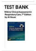 Complete Test Bank Wilkins&rsquo; Clinical Assessment in Respiratory Care 7th Edition Heuer Questions & Answers with rationales &lpar;Chapter 1-21&rpar;