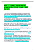 NUR 411 Exam 2 &vert; Questions and Answers &vert; 2025&sol;2026 Update &vert; 100&percnt; Correct&period;