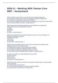 2025-11 - Working With Tanium Core WBT - Assessment Questions with Correct Answers 2025