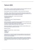 Tanium 2025 Questions and Answers 100&percnt; Solved